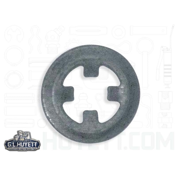 Rotor Clip External Push-On Retaining Ring, Steel Zinc Plated Finish, 3 mm Shaft Dia DTX-003-ZC - main